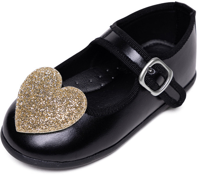 라스텔라 여아용 봉봉하트 플랫 구두