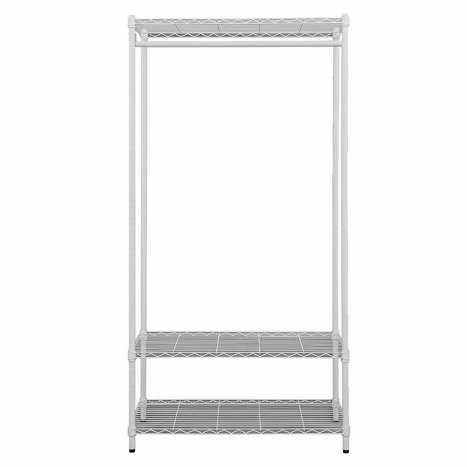 dayneeds 日需百備 輕型烤漆三層單桿衣櫥, 白色, 1個