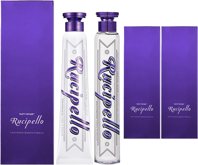 루치펠로 트로피칼오션 치약 + 가글, 3세트