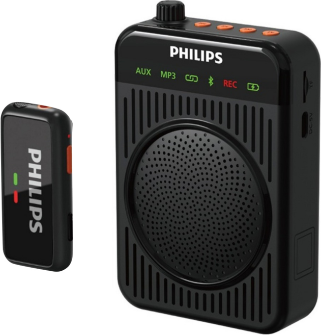 PHILIPS 飛利浦 無線領夾麥克風, 黑色, DLM3551CB