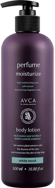 아브카 퍼퓸 바디로션 화이트 머스크향, 1개, 500ml