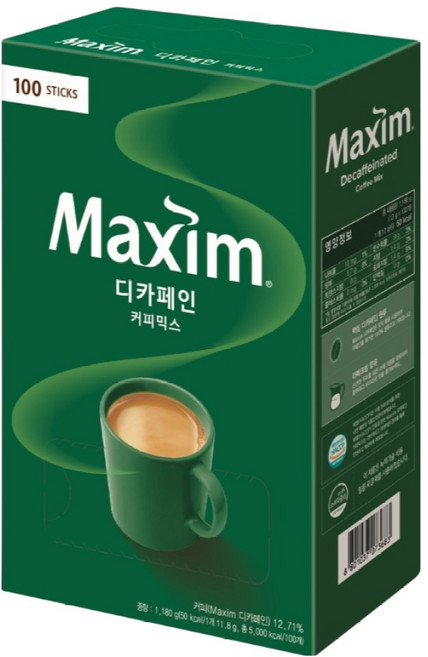 맥심 디카페인 커피믹스, 11.8g, 100개입, 1개