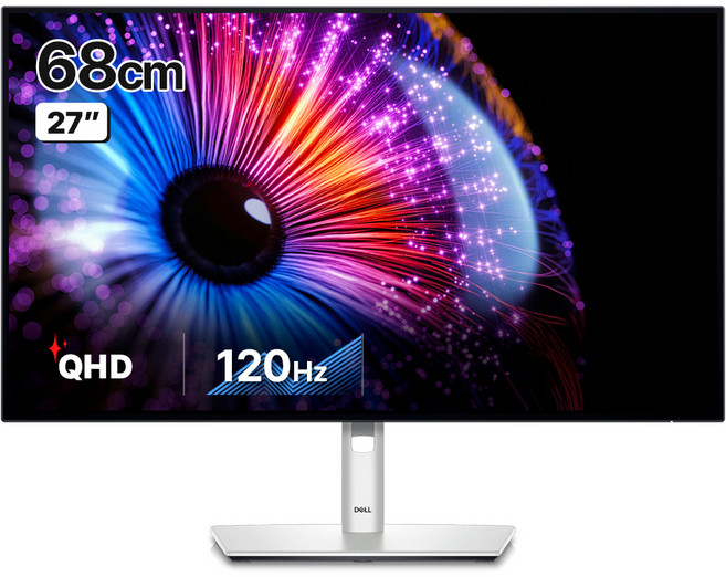 델 QHD 울트라샤프 IPS Black 120Hz 허브 모니터, 68cm, U2724DE