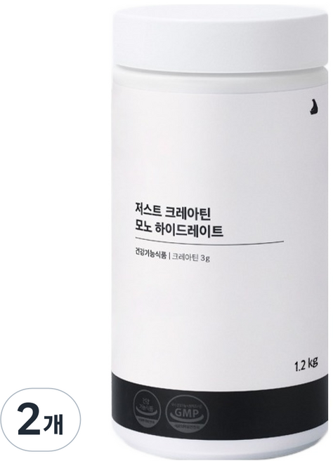 9위 - 잠백이 저스트 크레아틴 모노 하이드레이트 헬스보조제, 1.2kg, 2개