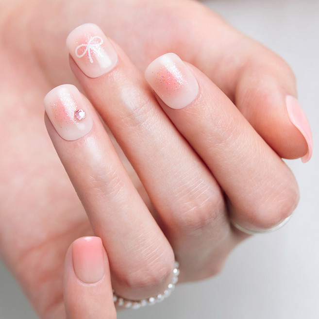 데싱디바 매직프레스 네일팁, 치크 리본, 1개