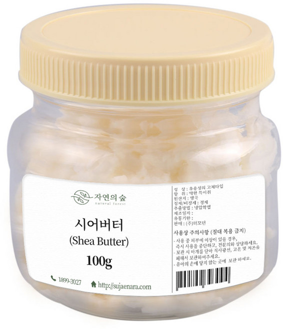 자연의숲 시어버터 화장품재료 100g, 1개