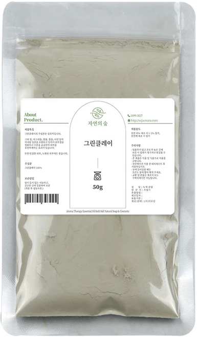 자연의숲 그린 클레이 분말 팩재료, 1개 - 쿠팡