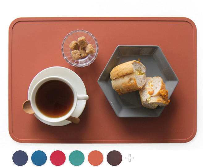 에이드엘 다이닝 실리콘 테이블매트, 메이플, 428x282mm, 1개