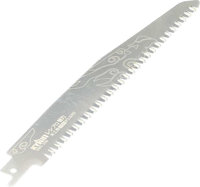 KYRIN 麒麟工具 往復鋸軍刀鋸替刃 8T 木工用 200mm 23g, 1支