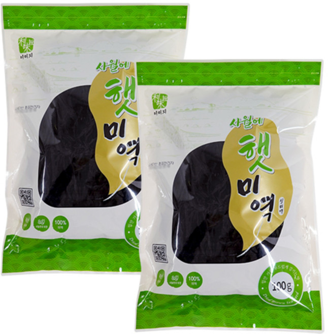 석하 4월에 햇미역, 100g, 2개