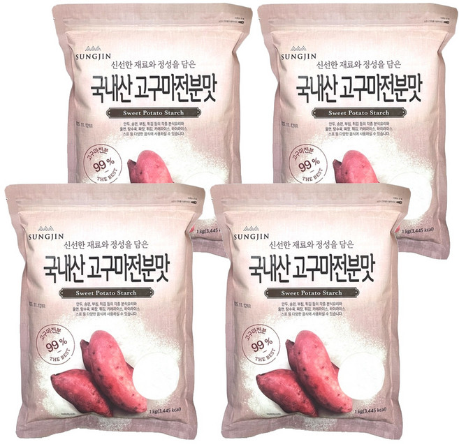 성진 국내산 고구마전분맛, 1kg, 4개
