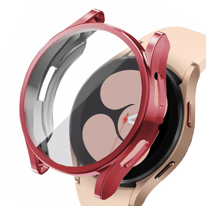 루아러블 갤럭시워치 액정보호 TPU 풀커버 케이스, 핑크, 1개