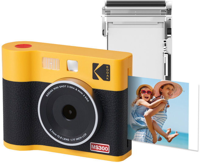 코닥 미니샷 3 ERA 즉석카메라 + 카트리지 8p MS300 옐로우, 1세트