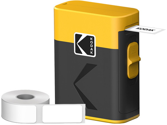 KODAK 柯達 ERA便攜式姓名貼紙迷你標籤印表機, 黃色, M50, 1個