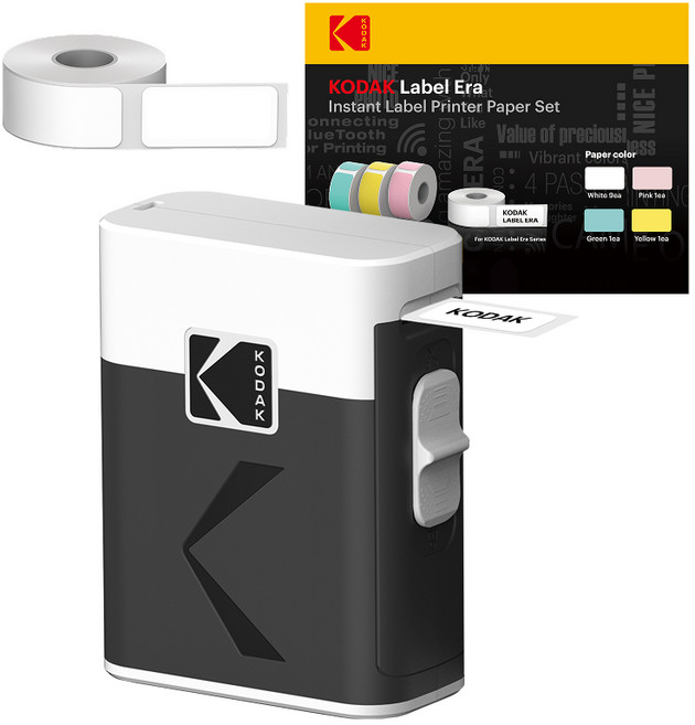 코닥 메모 라벨 프린터 ERA White + 카트리지 번들 세트, M50(포토프린터), 1세트