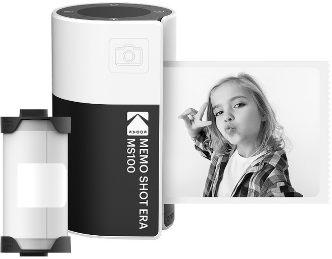 코닥 메모샷 ERA 디지털 토이 카메라 라벨지 내장 옐로우, 1개, 화이트, MS100