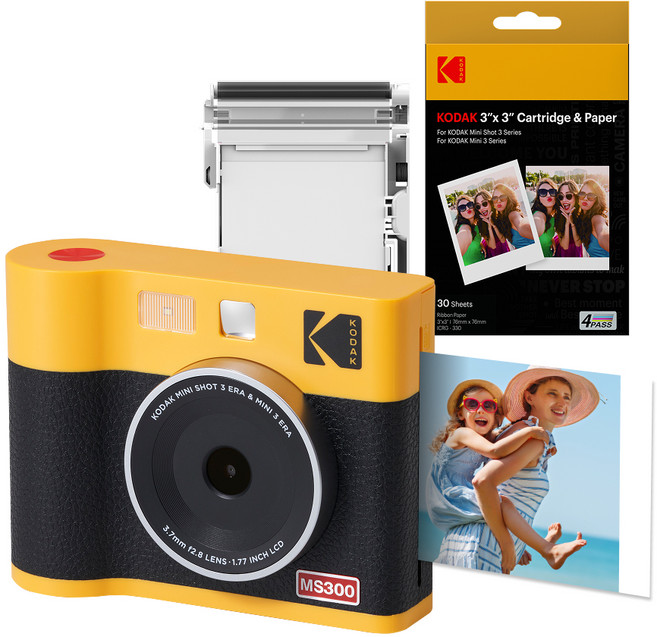 코닥 미니샷3 ERA 즉석카메라 + 카트리지 38p 세트 MS300 옐로우, MS300(옐로우), 1세트