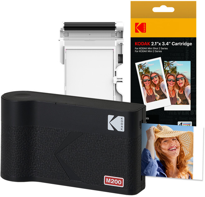코닥 미니 2 ERA 포토프린터 사진인화기 카트리지 38p, M200, 블랙