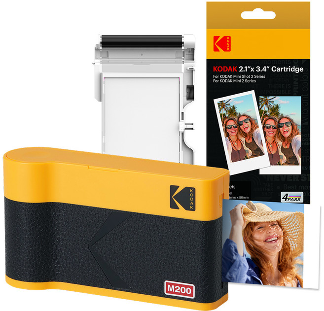 코닥 미니 2 ERA 포토프린터 사진인화기 카트리지 38p, M200, 옐로우