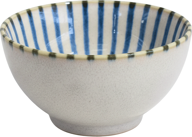 高峰窯藍十草4井 日本製 12 x 6cm 300ml, 高峰窯藍, 1個