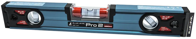 SHINWA 鶴龜 Pro2藍色水平尺附磁 高精度, 1個