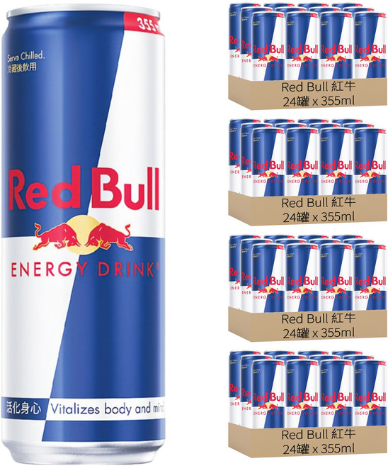 Red Bull 紅牛 能量飲料, 96罐, 355ml