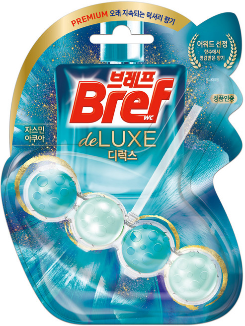 브레프 디럭스 변기세정제 자스민 아쿠아, 50g, 1개