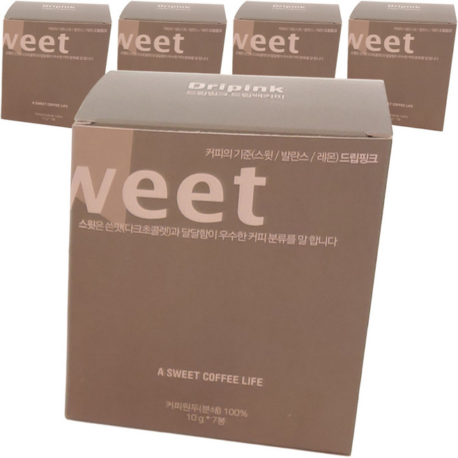 드립핑크 니카라과 드립백커피, 7개입, 5개, 10g