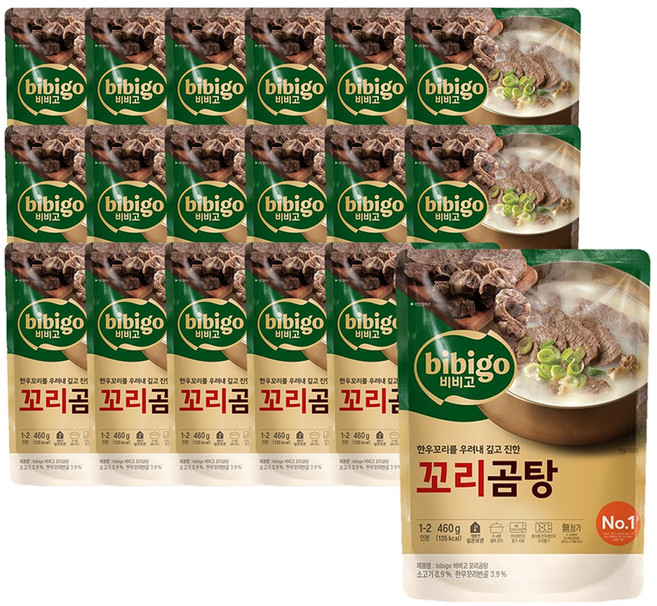비비고 꼬리곰탕, 460g, 18개