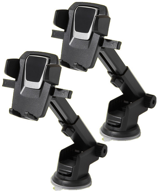 메이튼 스탠다드M 원터치 길이조절 차량용 거치대, 2개, 블랙