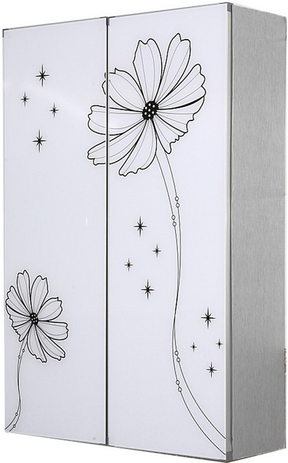 Wonkwang Cosmos 470 附毛巾架浴室櫃, 1個, 白色