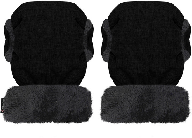 마니또 코지 유모차 분리형 핸드머프 멜란지, 블랙블랙, 1세트