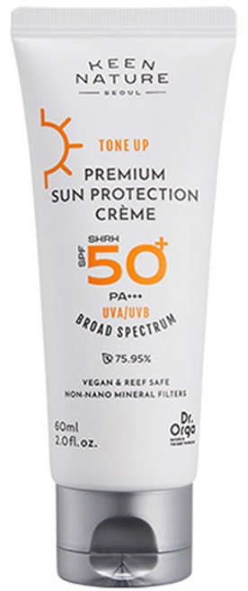 [비건뷰티] 닥터올가 프리미엄 선 프로텍션 크림 SPF50+ PA+++, 60ml, 60g, 1개