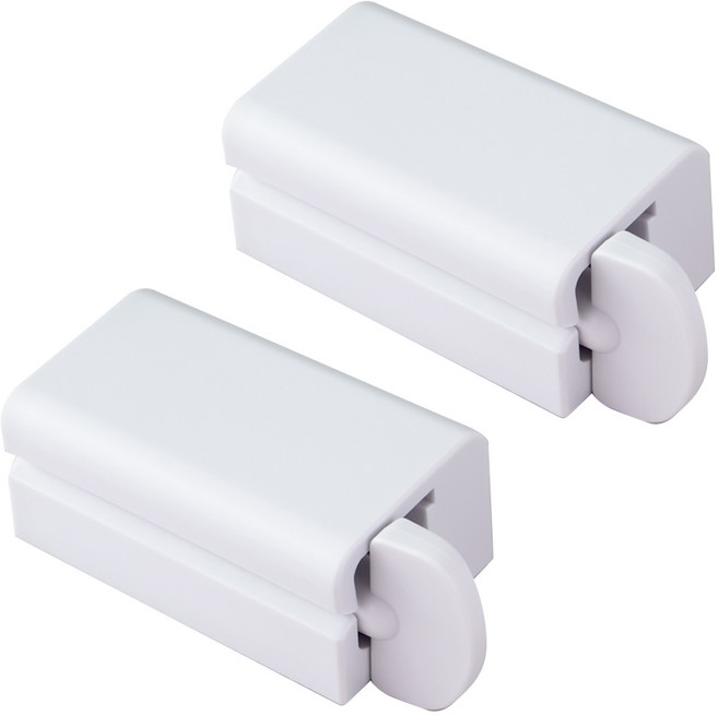 탐사 마그네틱 탈부착 치약짜개, 화이트, 2개