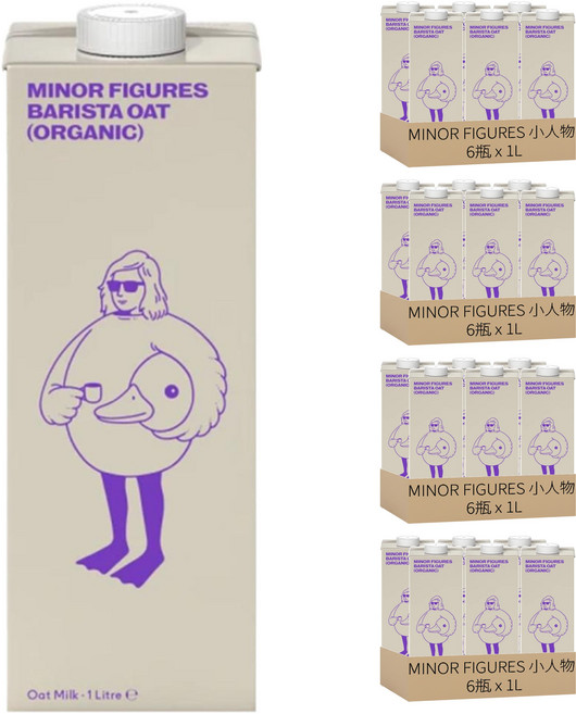 MINOR FIGURES 小人物 濃厚版燕麥奶 咖啡師, 1L, 24瓶