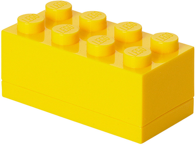 ROOM COPENHAGEN LEGO樂高迷你8格收納盒, 黃色, 1個