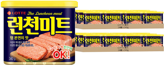 LOTTE 樂天 午餐肉, 340g, 48罐