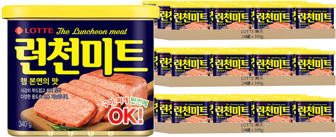 LOTTE 樂天 午餐肉, 340g, 72罐
