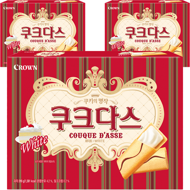 쿠크다스 화이트, 289g, 3개