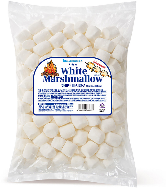 마켄버그 화이트 마시멜로, 1kg, 1개