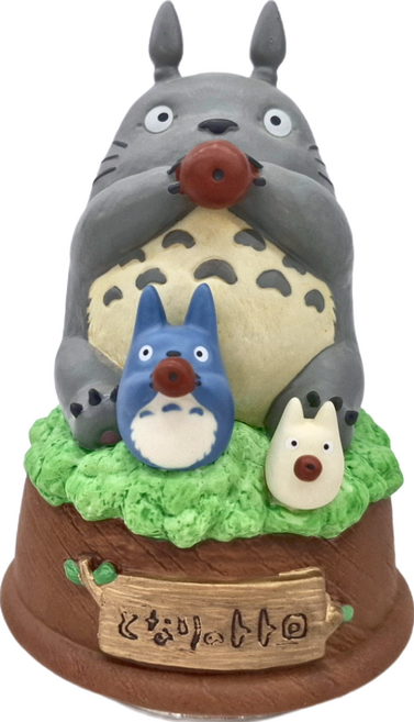 Sekiguchi TOTORO 陶瓷音樂鈴/音樂盒, 灰色 + 綠色 + 棕色
