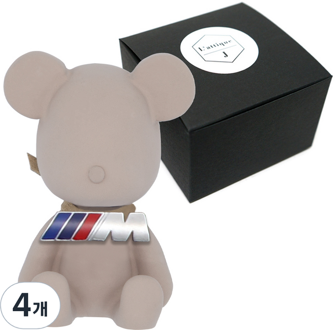 라띠크제이 엠블럼베어 차량용 방향제, 4개