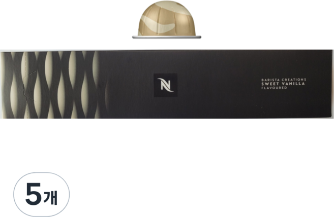 NESPRESSO Vertuo咖啡師創意系列甜香草香膠囊咖啡, 12.5克, 10片, 5個