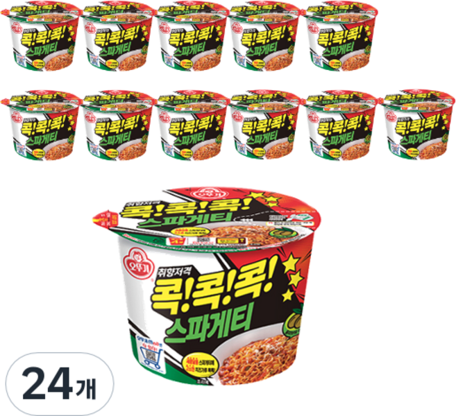 오뚜기콕콕콕 스파게티, 120g, 24개