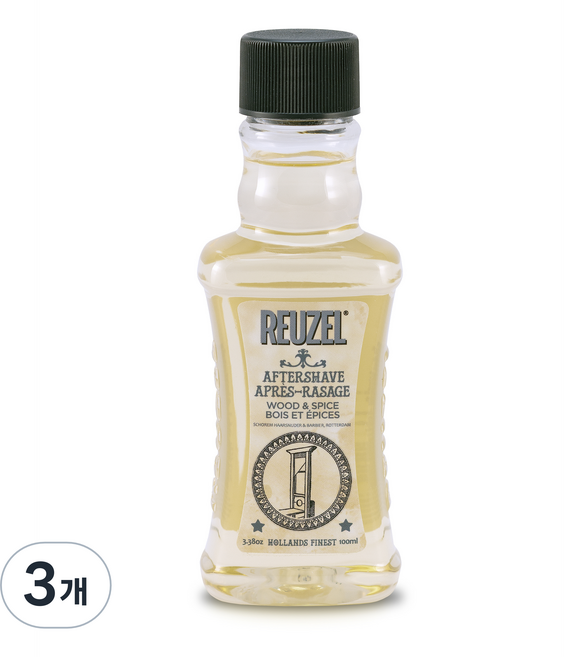 REUZEL 鬍後化妝水 木質香, 100ml, 3個