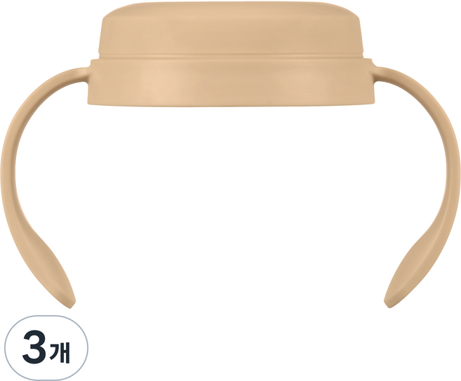 티지엠 쌀알 젖병 전용 핸들, 3개, 단품(탠브라운)