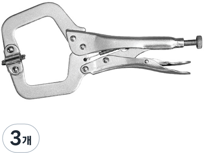 툴스타 C형 바이스 그립 플라이어 클램프 TS-CGP-06, 3개