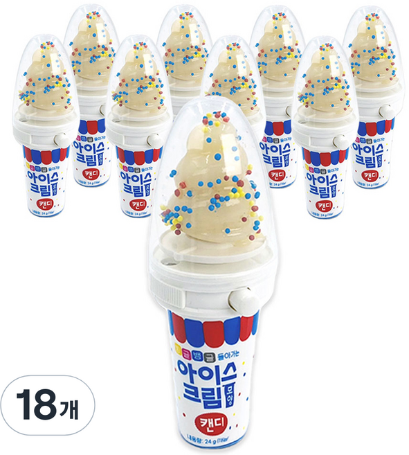 아이스크림 모양 캔디, 24g, 18개