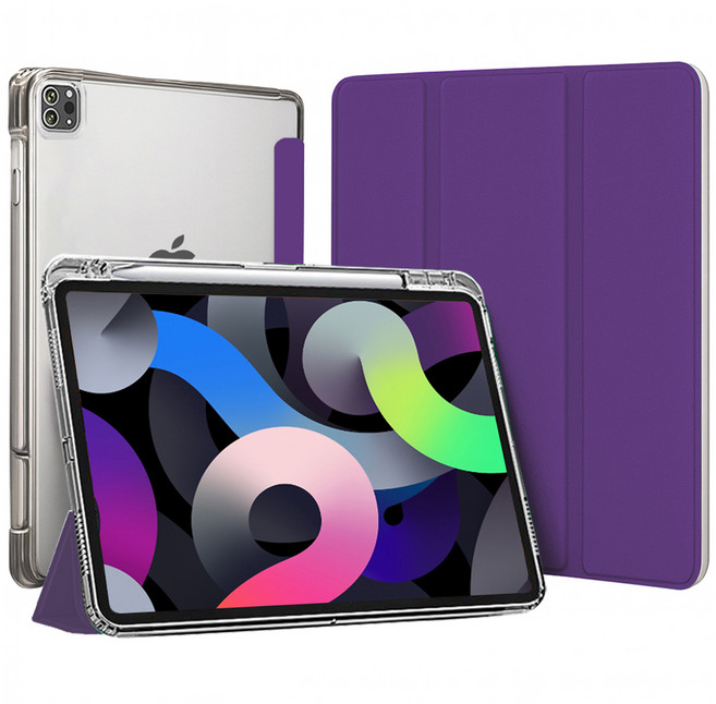 디지지 태블릿 스마트펜슬 수납 투명케이스, 라벤더퍼플, 1개