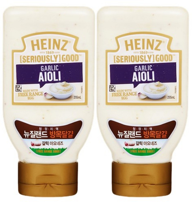 하인즈 굿 갈릭 아이올리 마요네즈, 295ml, 2개